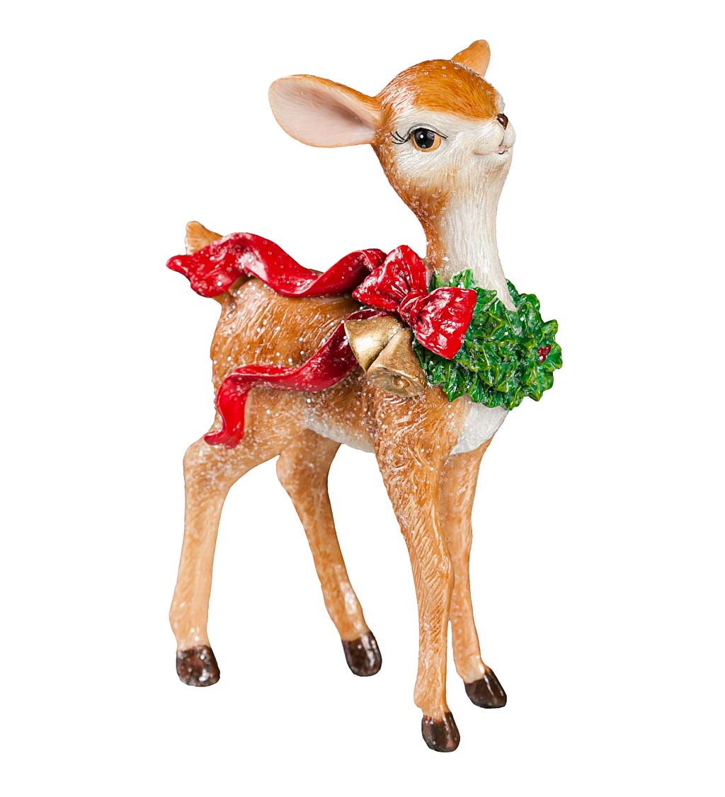 Holiday Fawns Table Decorations, Set of 2