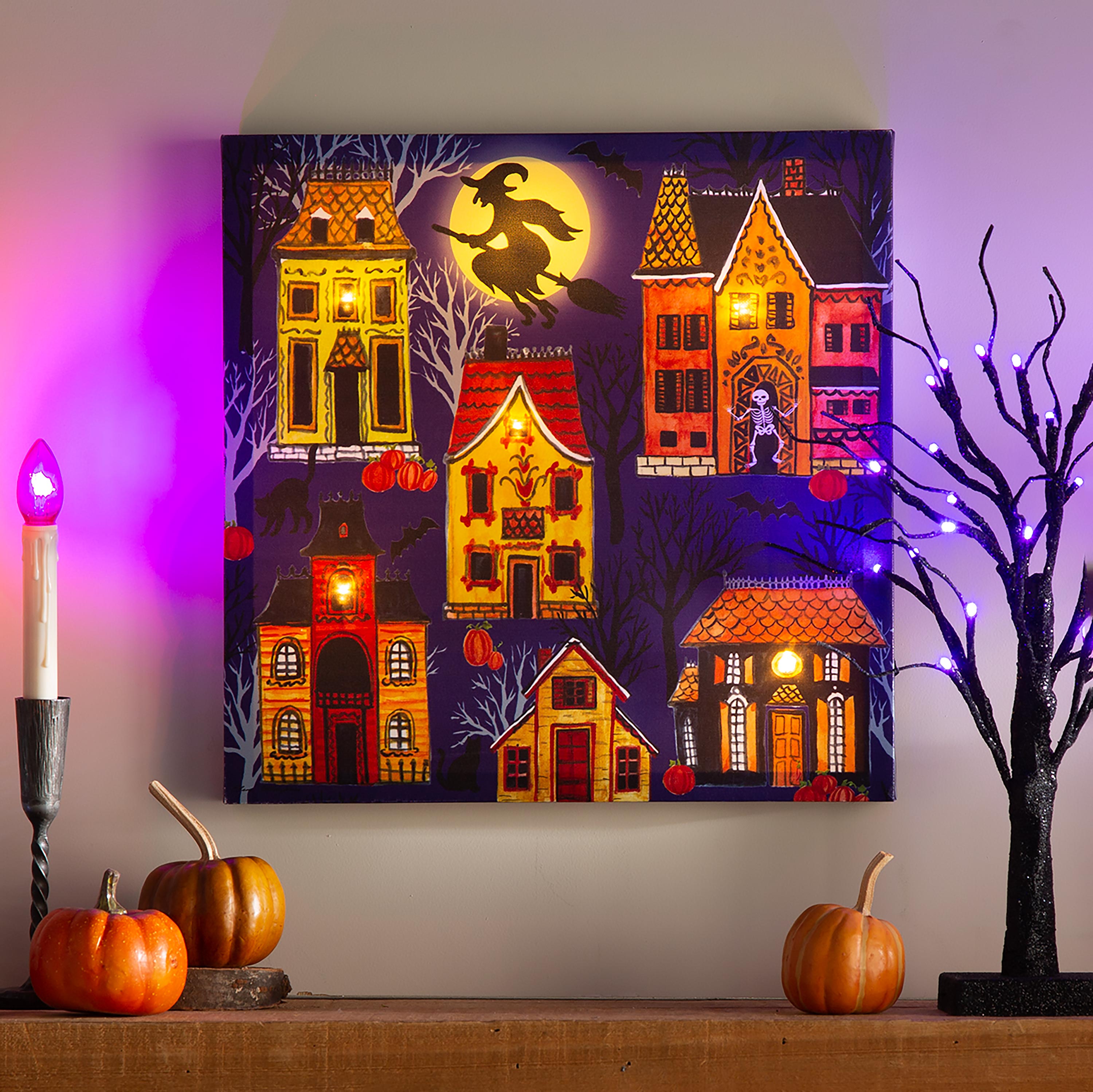 Lighted Halloween Wall Art | Plow & Hearth