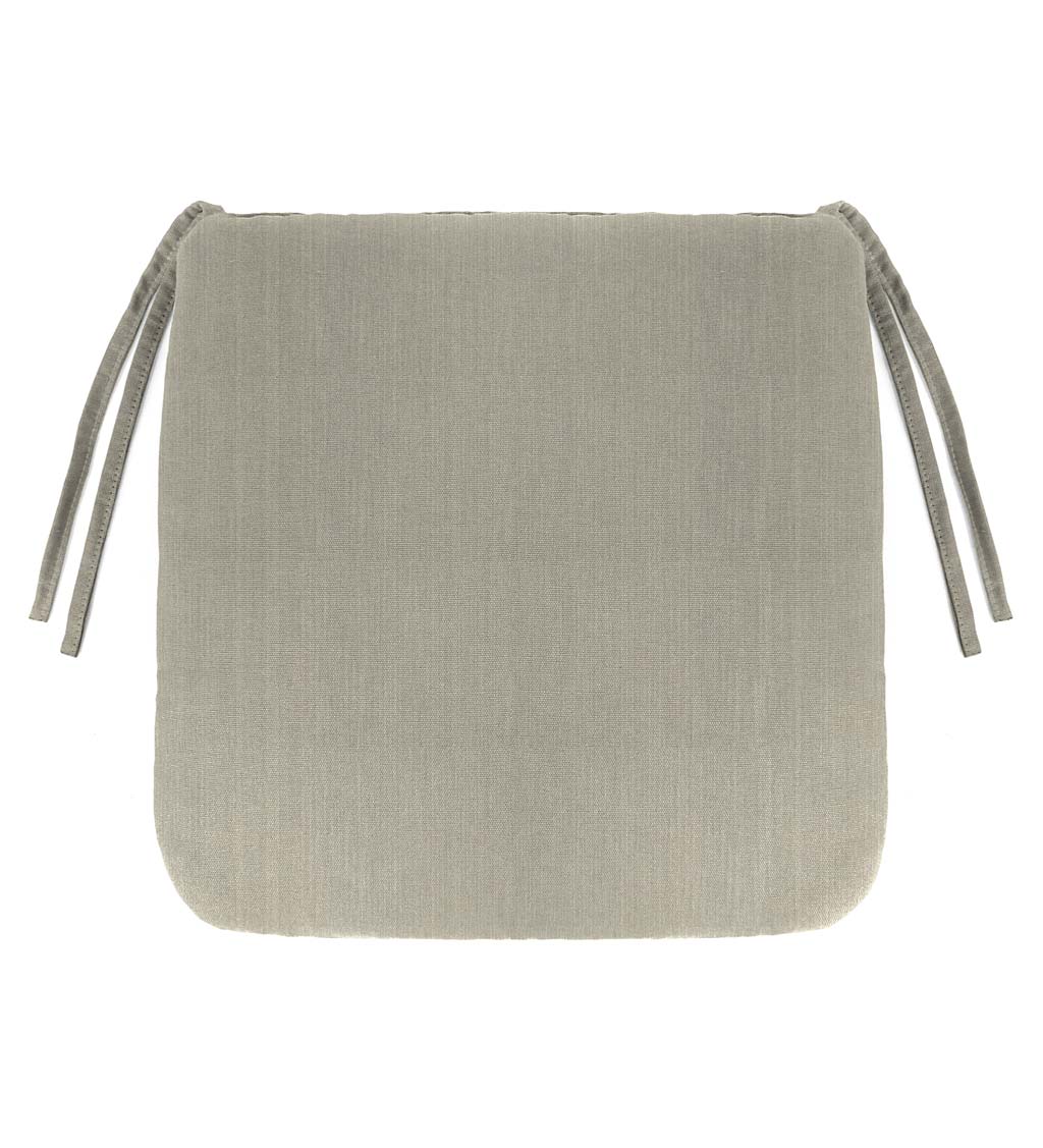Sunbrella Classic Chair Cushion With Ties, 16" sq. x 3" swatch image