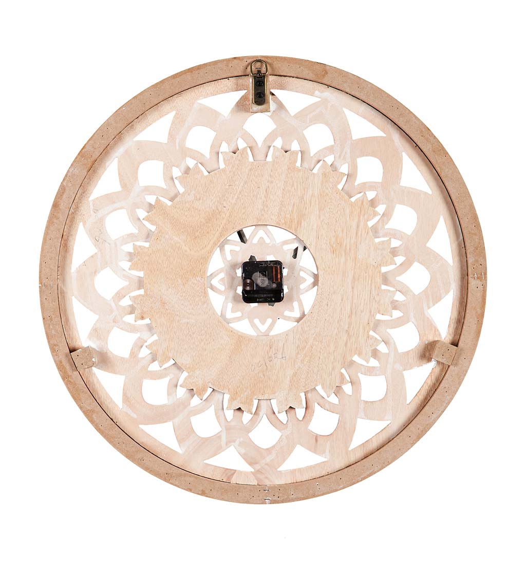 Wooden Lace Wall Clock