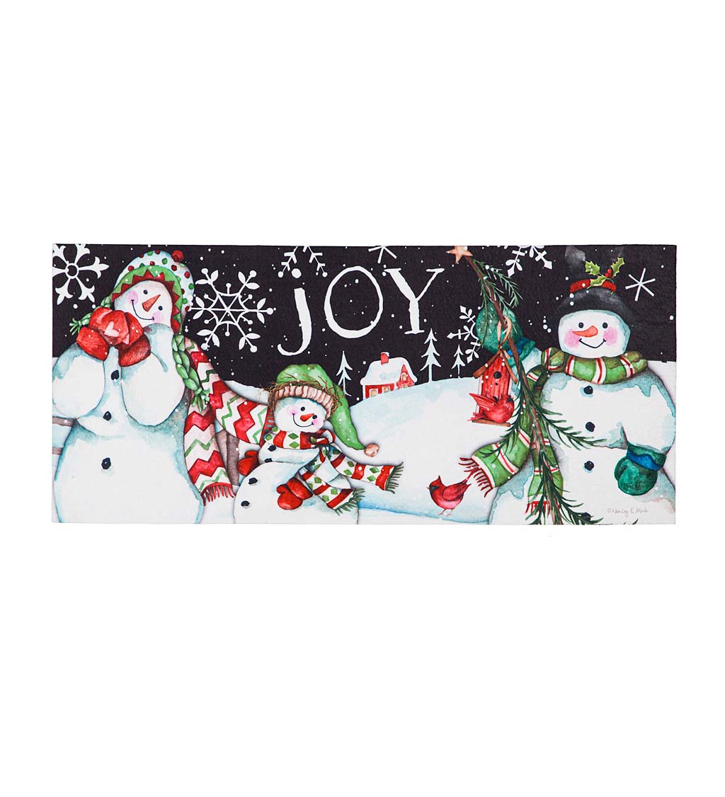Snowman Joy Holiday Sassafras Switch Mat