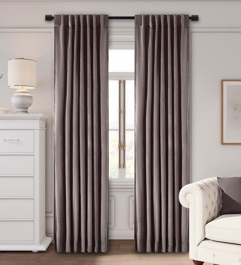 Velvet Curtains, 108"L
