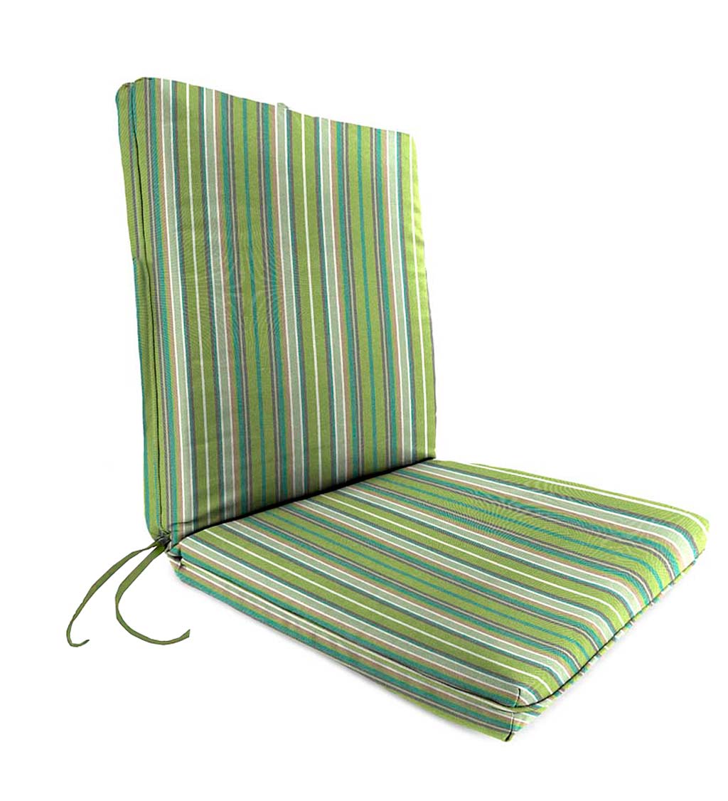Sunbrella Chair Cushion with Ties, Seat 19"x 17"x 2½"; Back 19"x 19"x 2½" swatch image