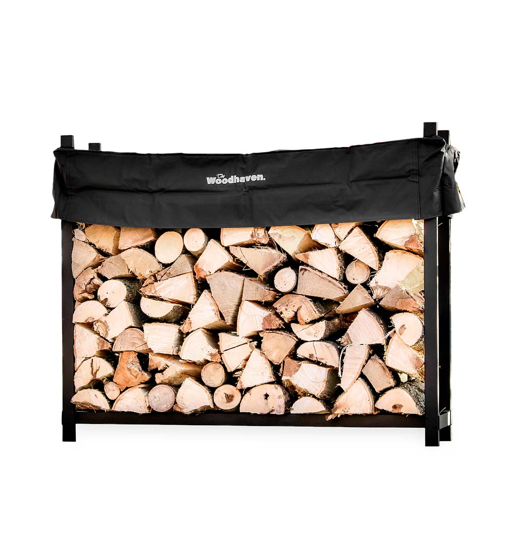 Portable Wood Rack with Cover