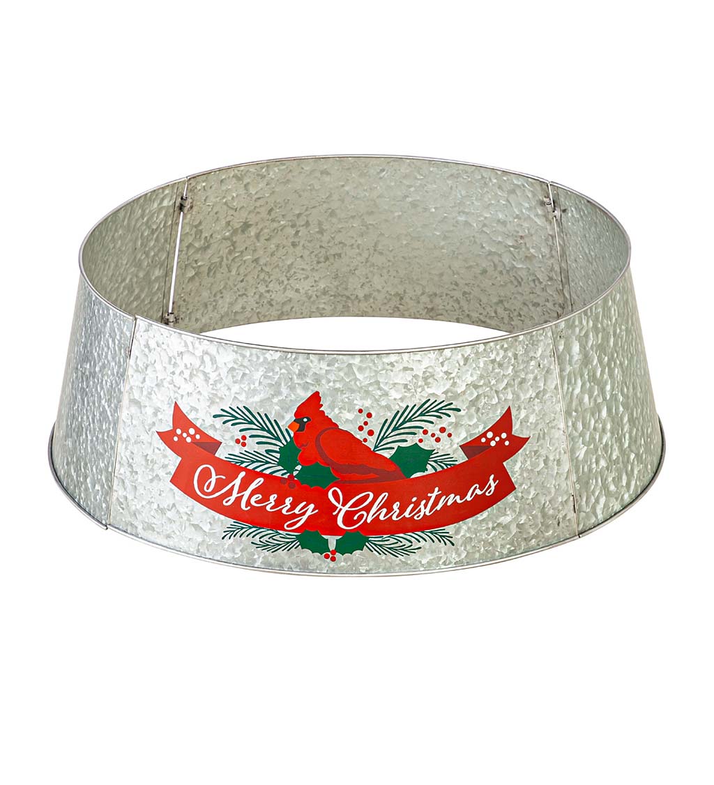 Cardinal Metal Christmas Tree Collar