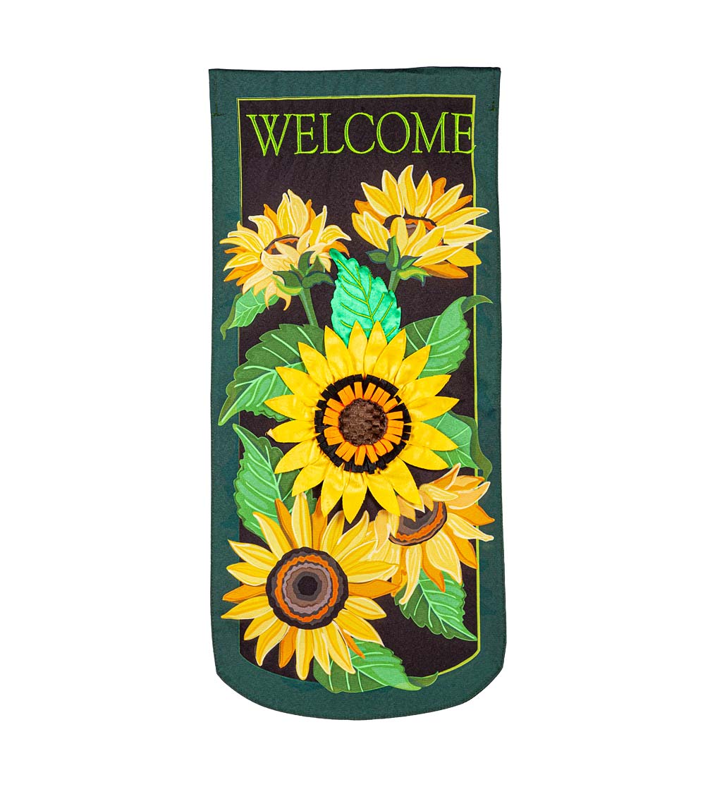 Sunflower Welcome Pennant Flag