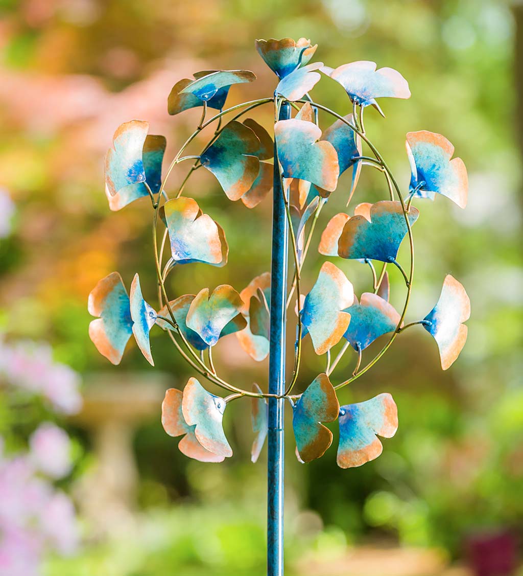Colorful Gingko Leaves Wind Spinner