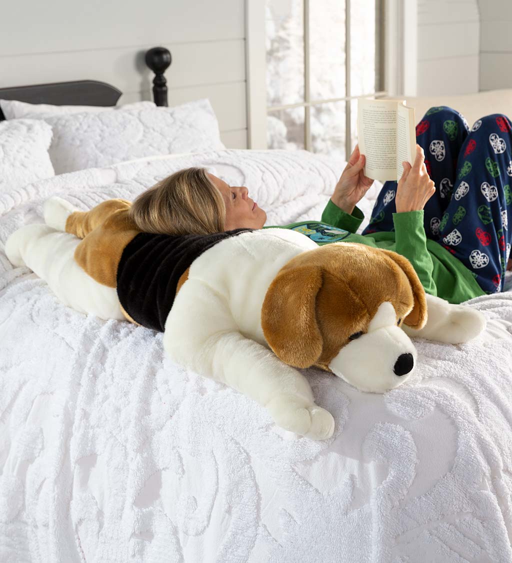 Beagle Plush Cuddle Animal Body Pillow