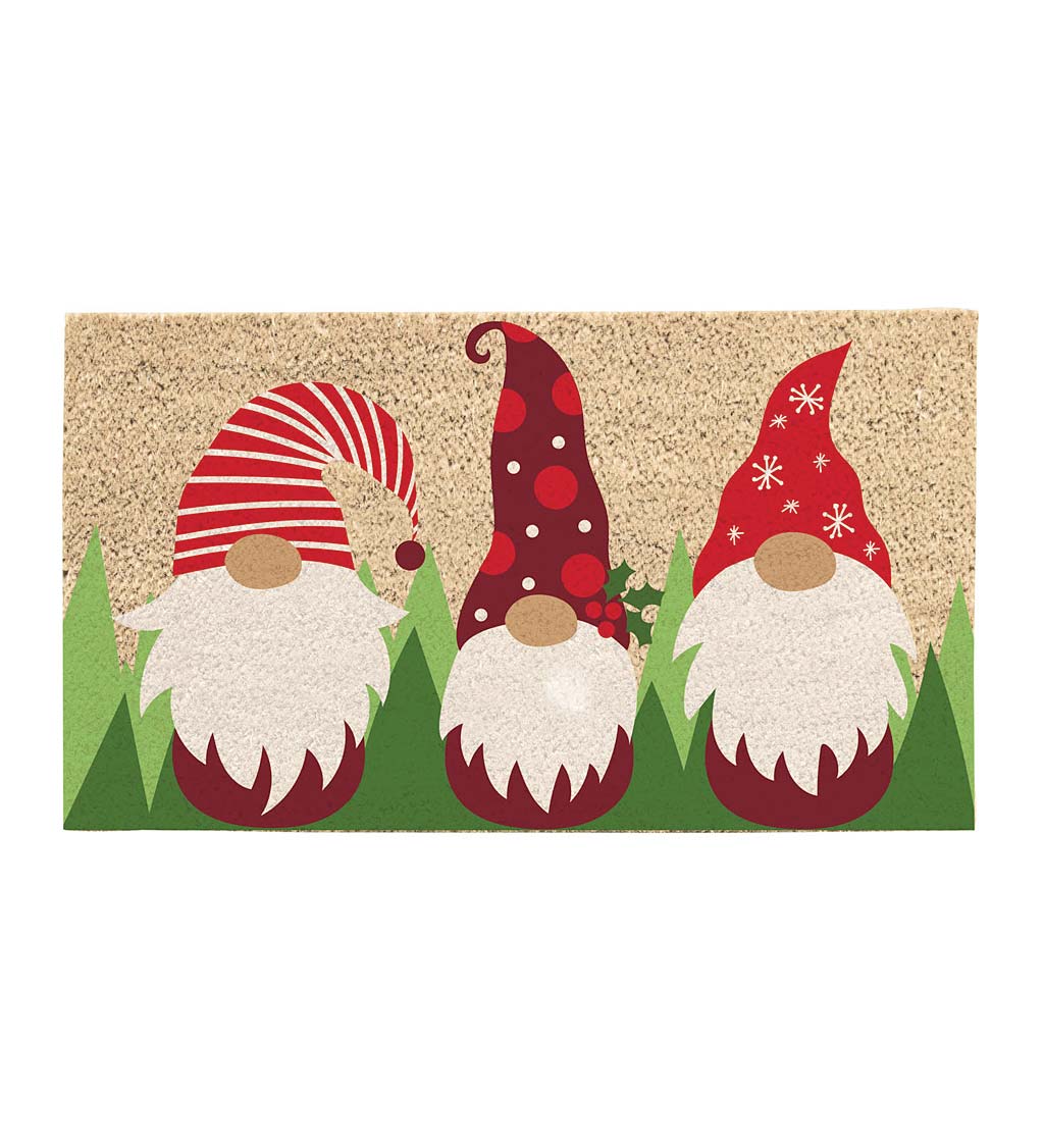 Holiday Gnome Coir Mat