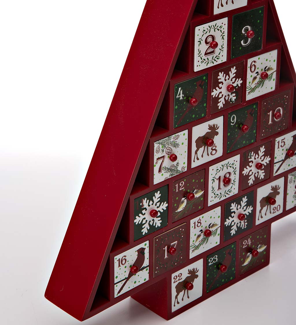 Christmas Advent Calendar Tree with Drawers