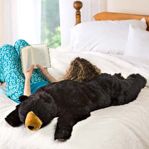 Black Bear Plush Cuddle Animal Body Pillow