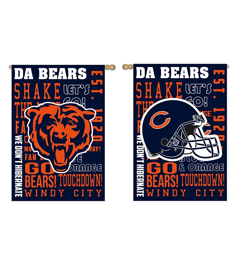 Double-Sided Fan Rules NFL Team Pride Sueded House Flag