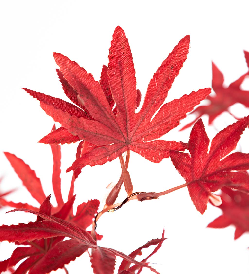 Indoor/Outdoor Lighted Tabletop Japanese Maple Tree with 40 Lights