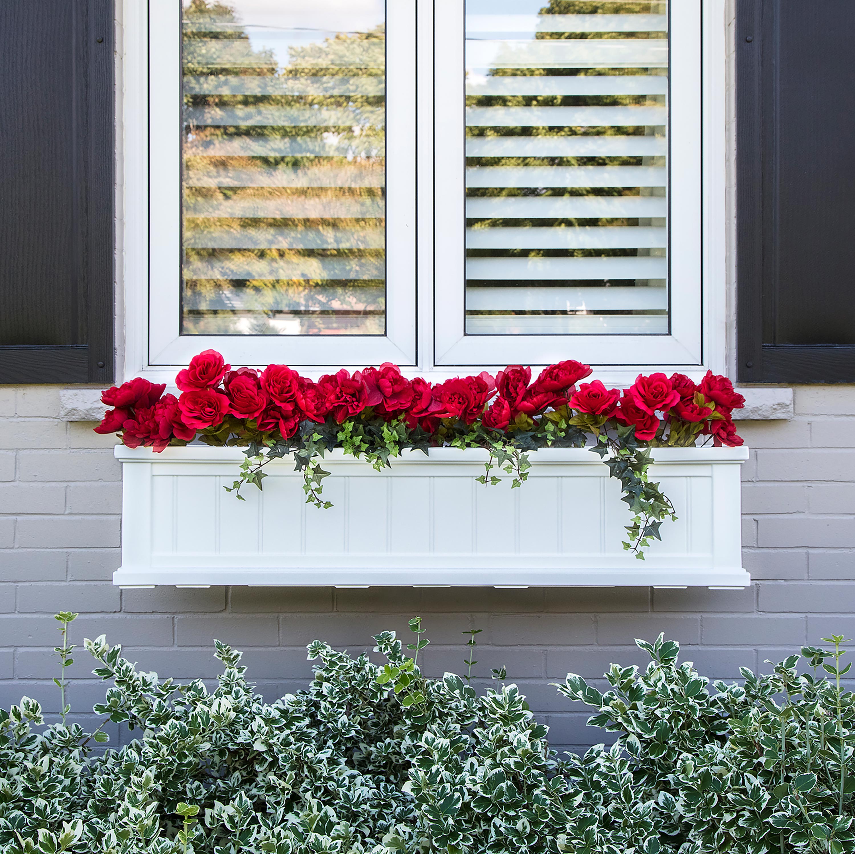 Lexington Self-Watering Window Boxes with Hanging Brackets
