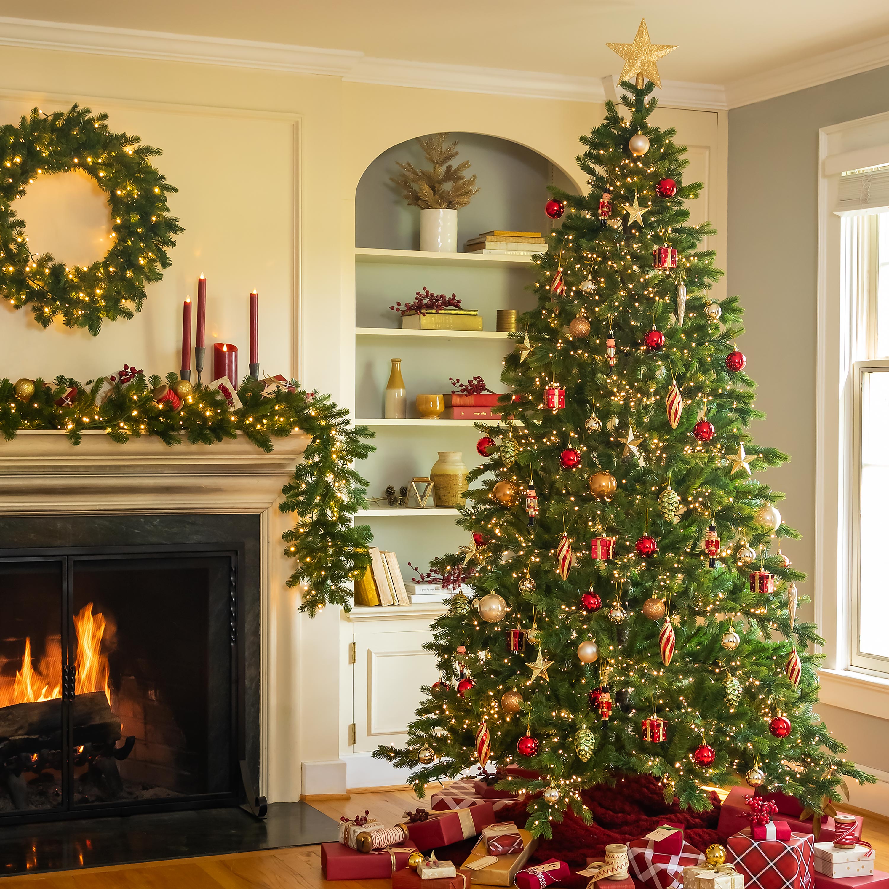 7 3 Arlington Spruce Christmas Tree with Warm White LEDs