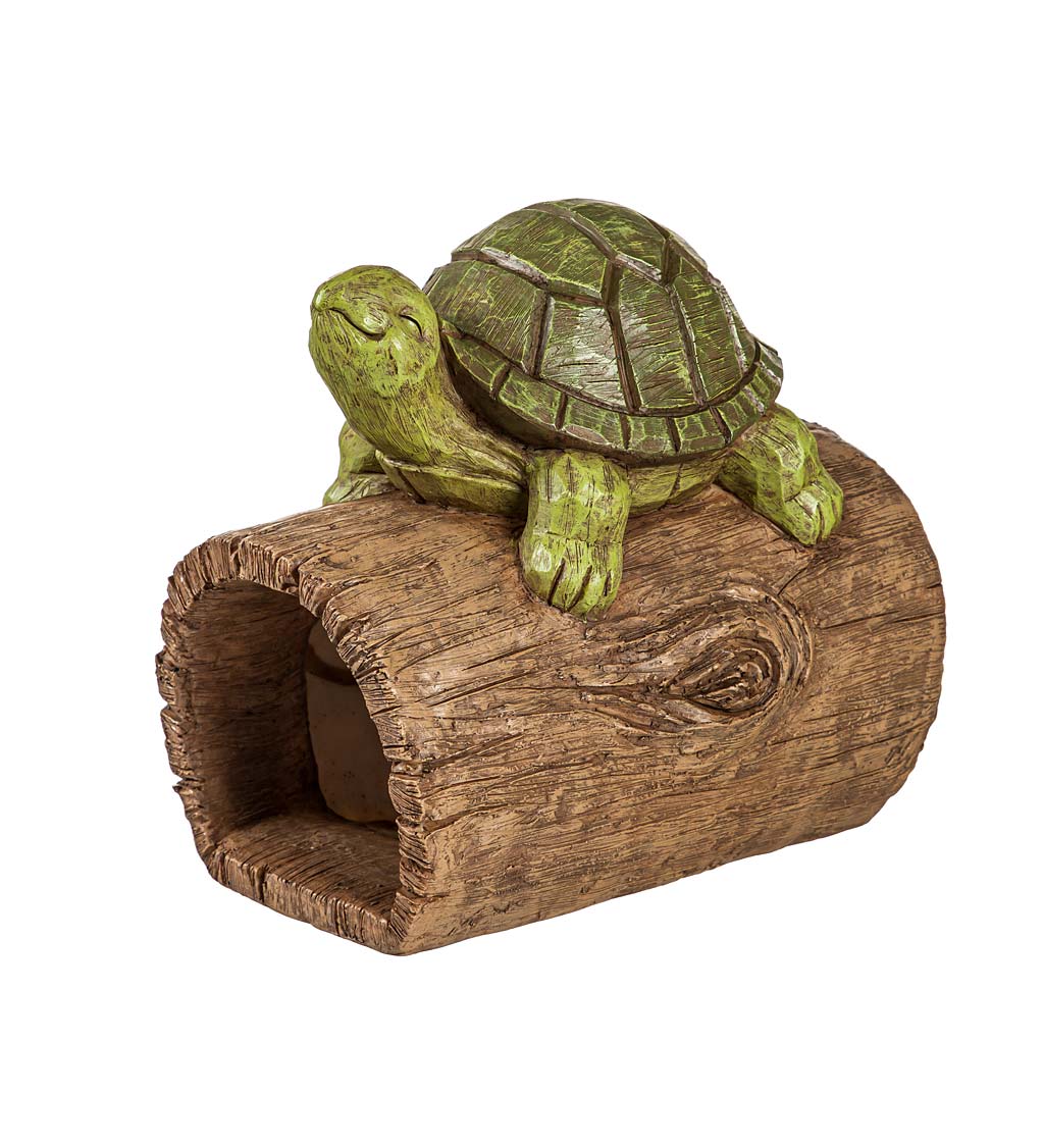 Resting Turtle Downspout Cover