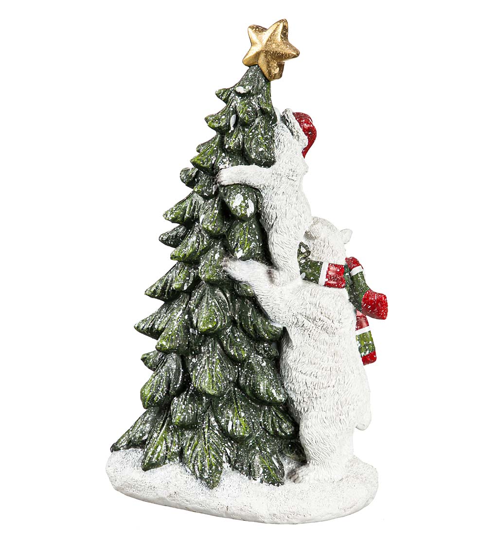 LED Polar Bear Christmas Tree Figure
