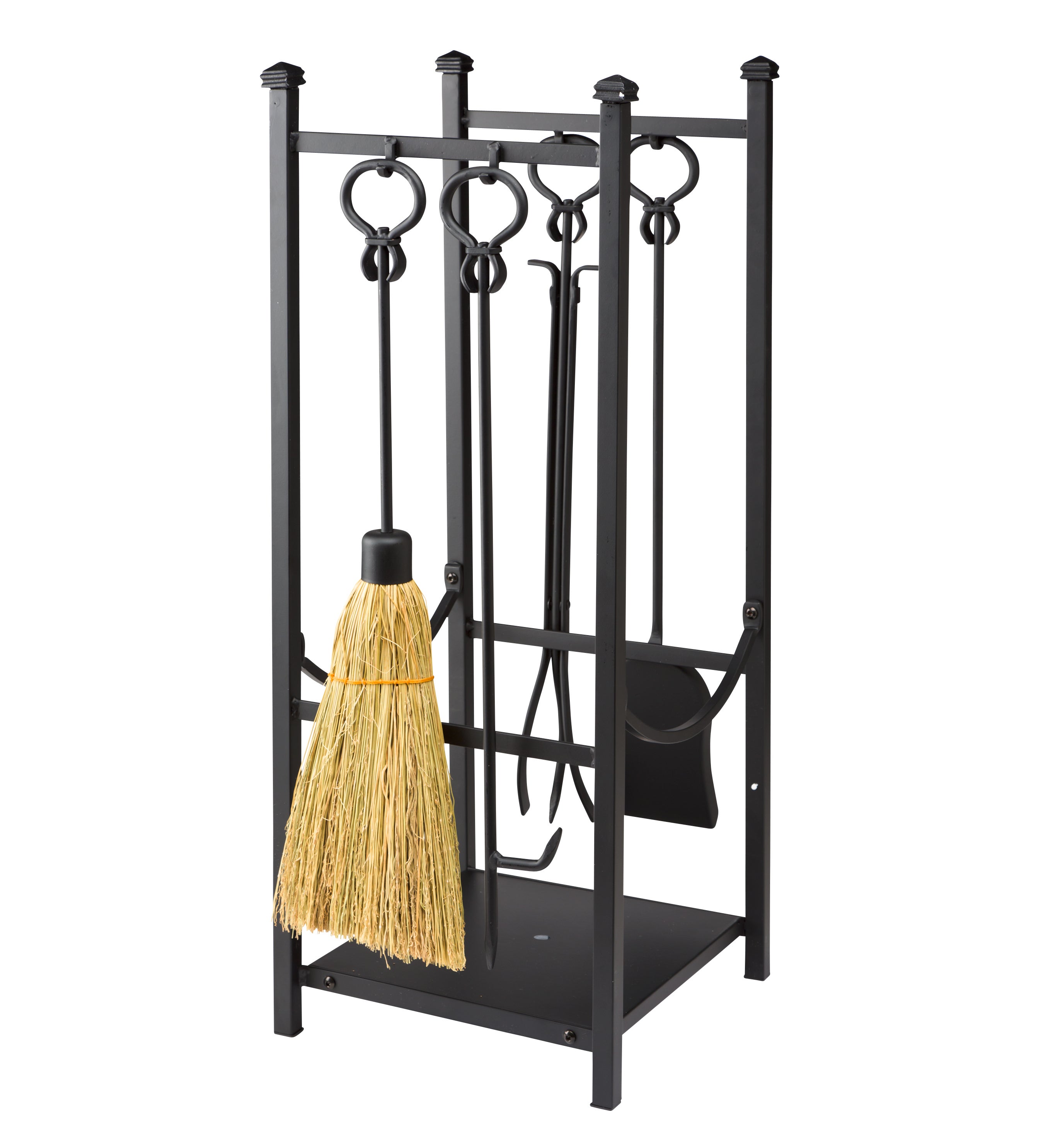 Wood Rack With Fireplace Tools