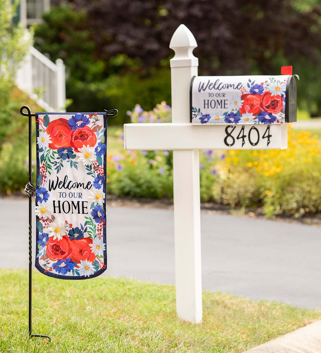 Patriotic Welcome to Our Home Everlasting Impressions Textile Decor
