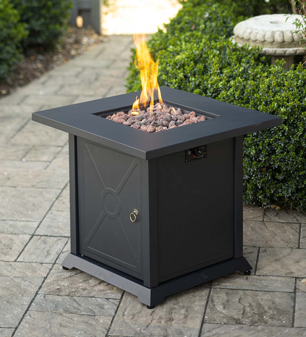 Sandford Propane Gas Fire Pit with Lava Rocks
