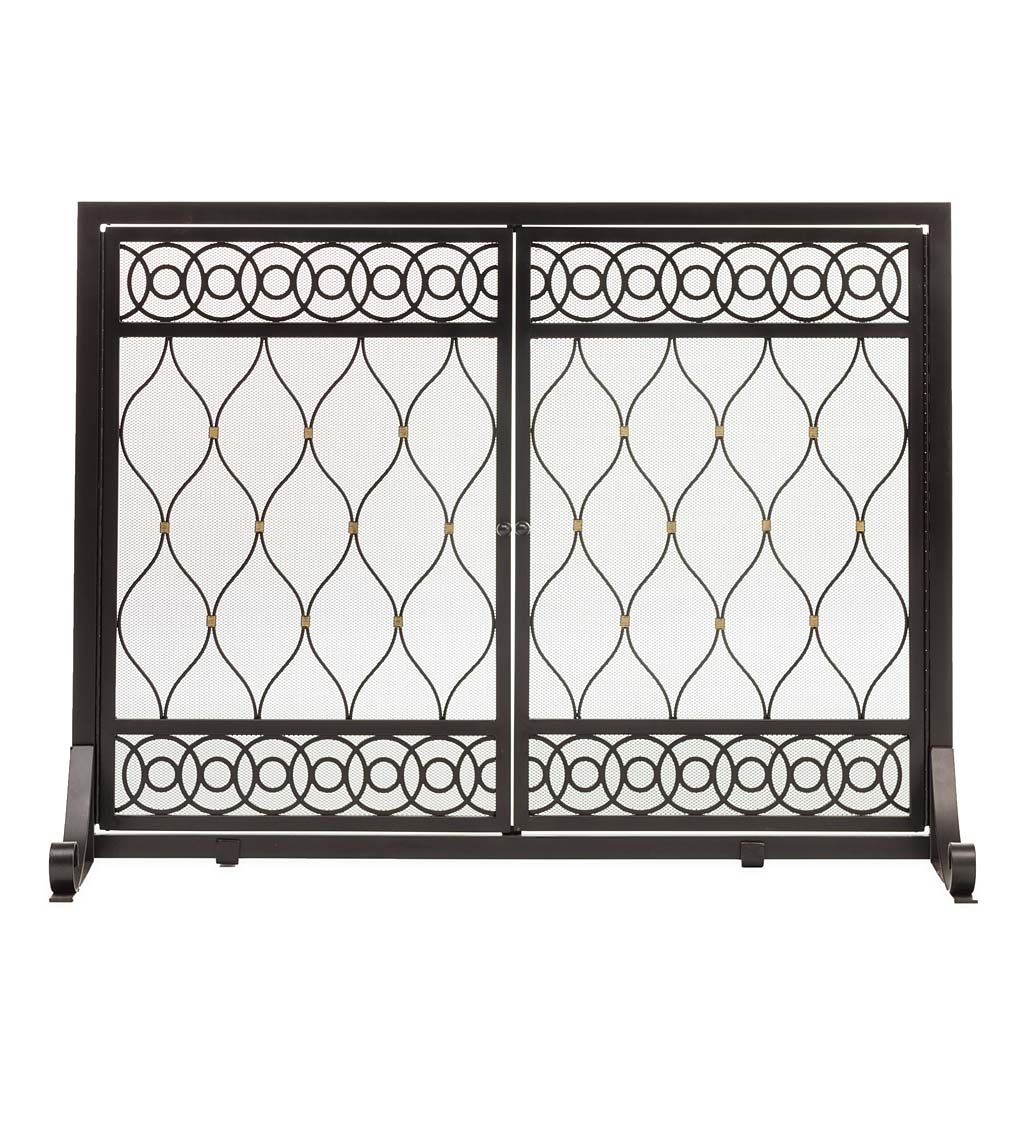 Small East Bay Fireplace Screen with Doors