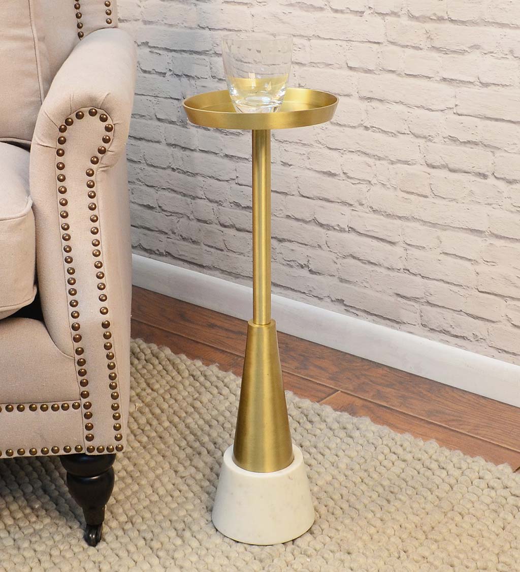 Small Davenport Drink Table - Gold