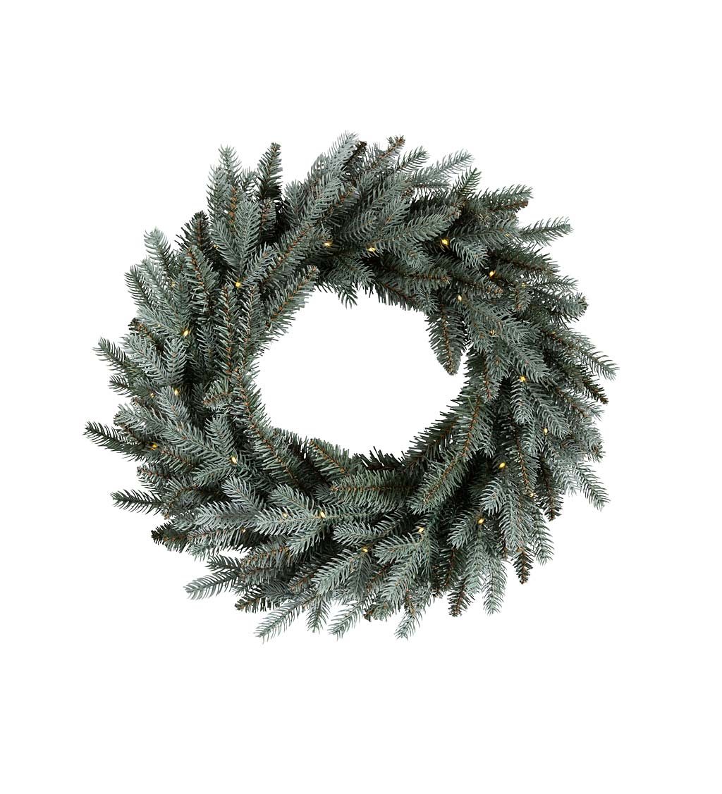 Misty Pine Lighted Holiday Wreath