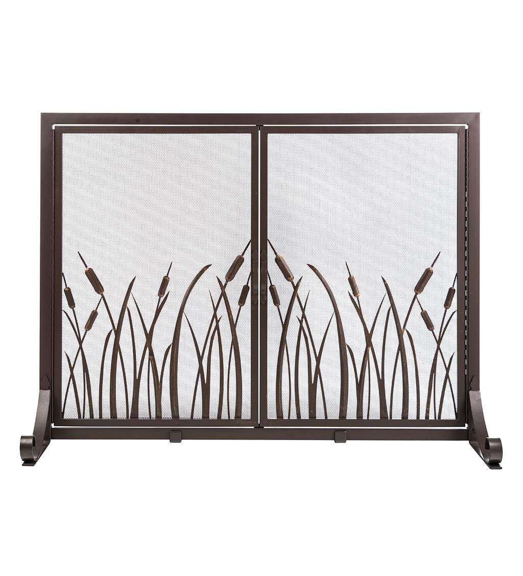 Small Waters Edge Fireplace Screen with Two Doors