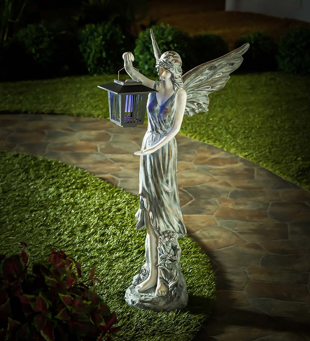 Angel Garden Statue with Solar Lantern