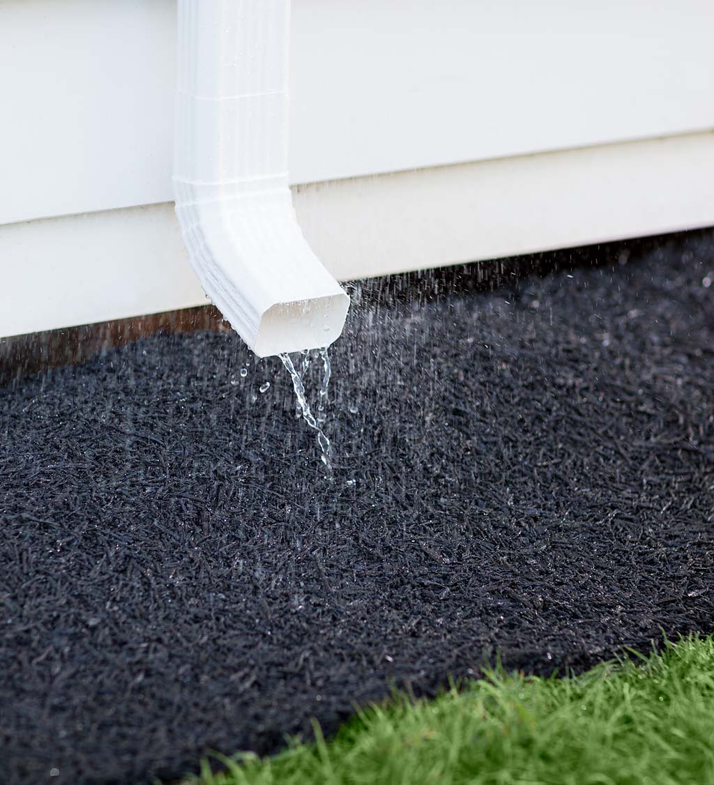 Permanent Mulch Recycled Rubber Pathway