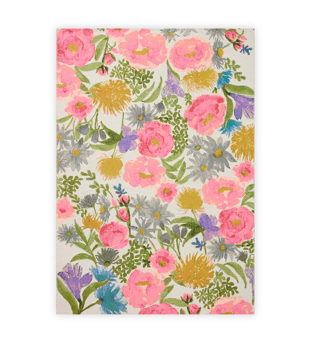 Indoor/Outdoor Clarissa Floral Rug with Rifle Paper Co. Design, 5' x 8'