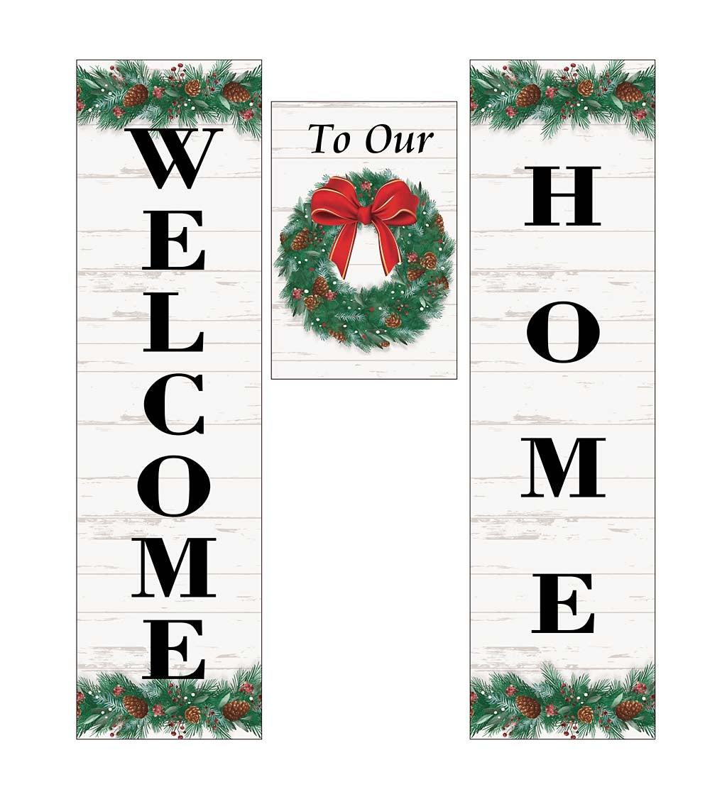 Holiday Wreath Door Banner Kit