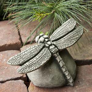USA-Made Handcrafted Cast-Stone Dragonfly - Alpine Stone