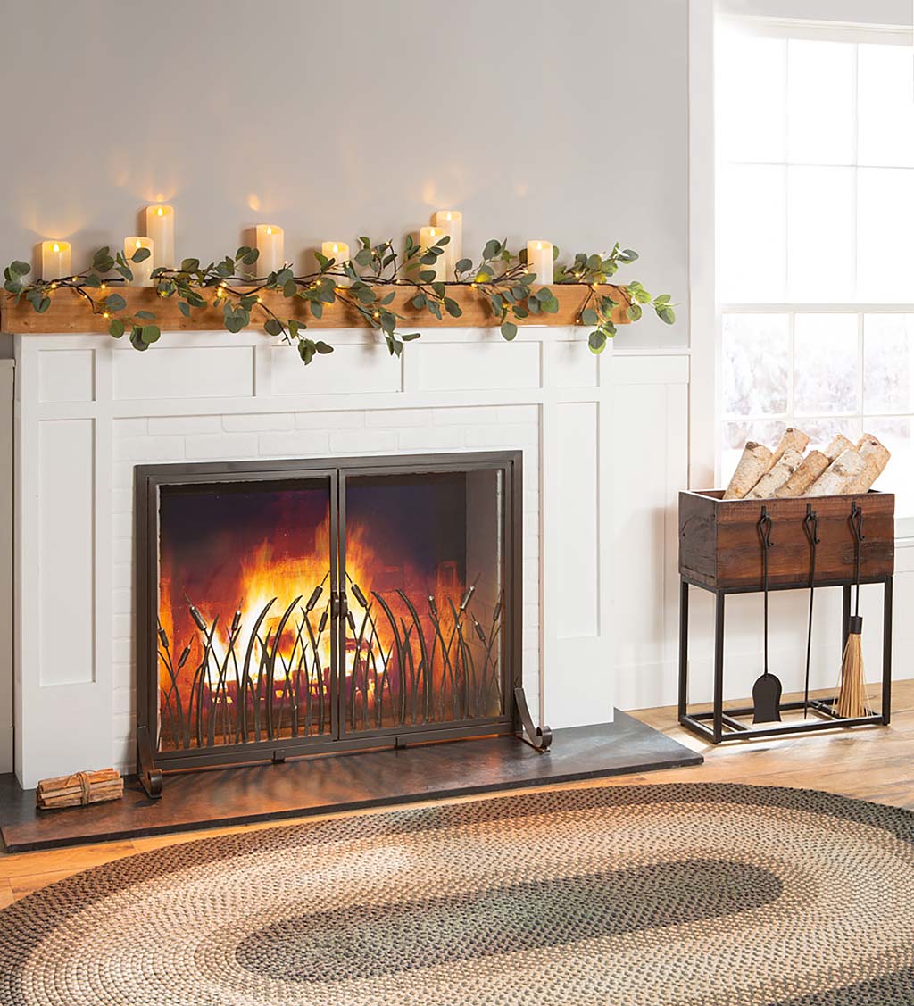 Waters Edge Fireplace Screen With Two Doors