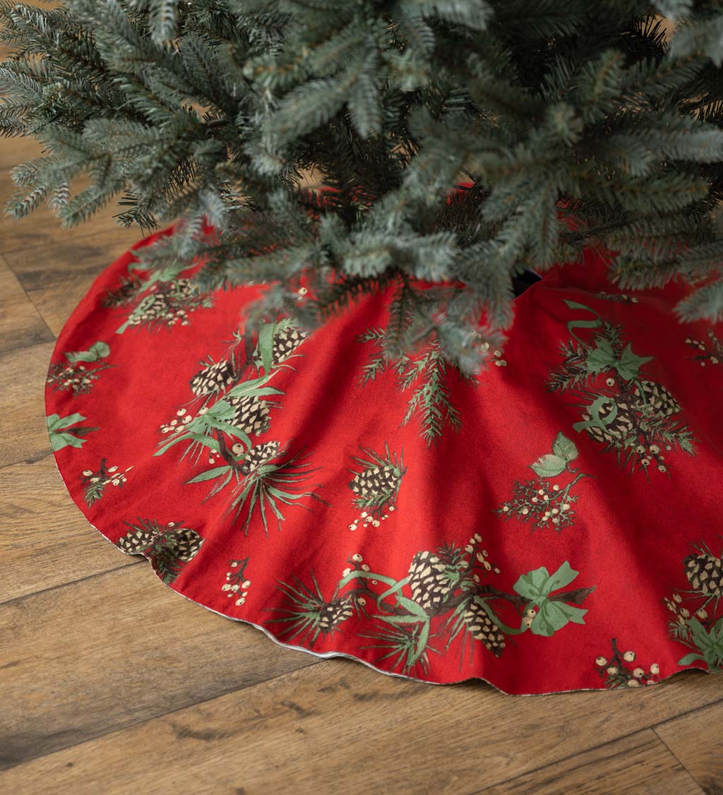 Peaceful Pine Reversible Holiday Tree Skirt