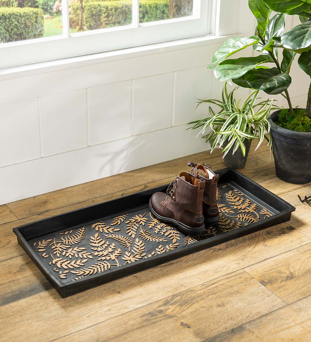 Ferns Recycled Rubber Boot Tray