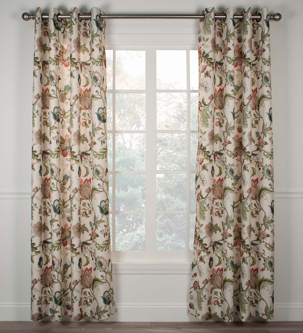Brissac Jacobean Floral Curtains
