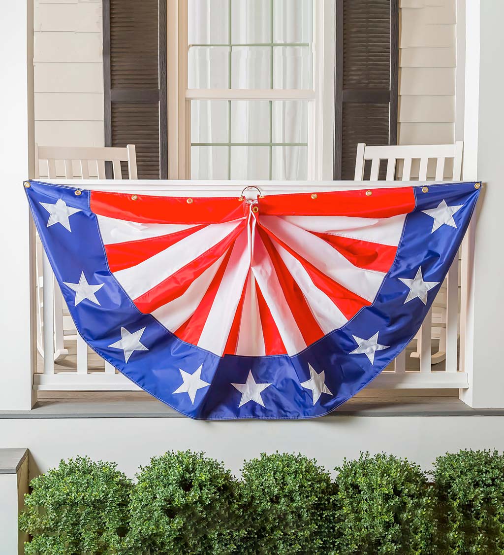 Large Half-Round Stars and Stripes Bunting