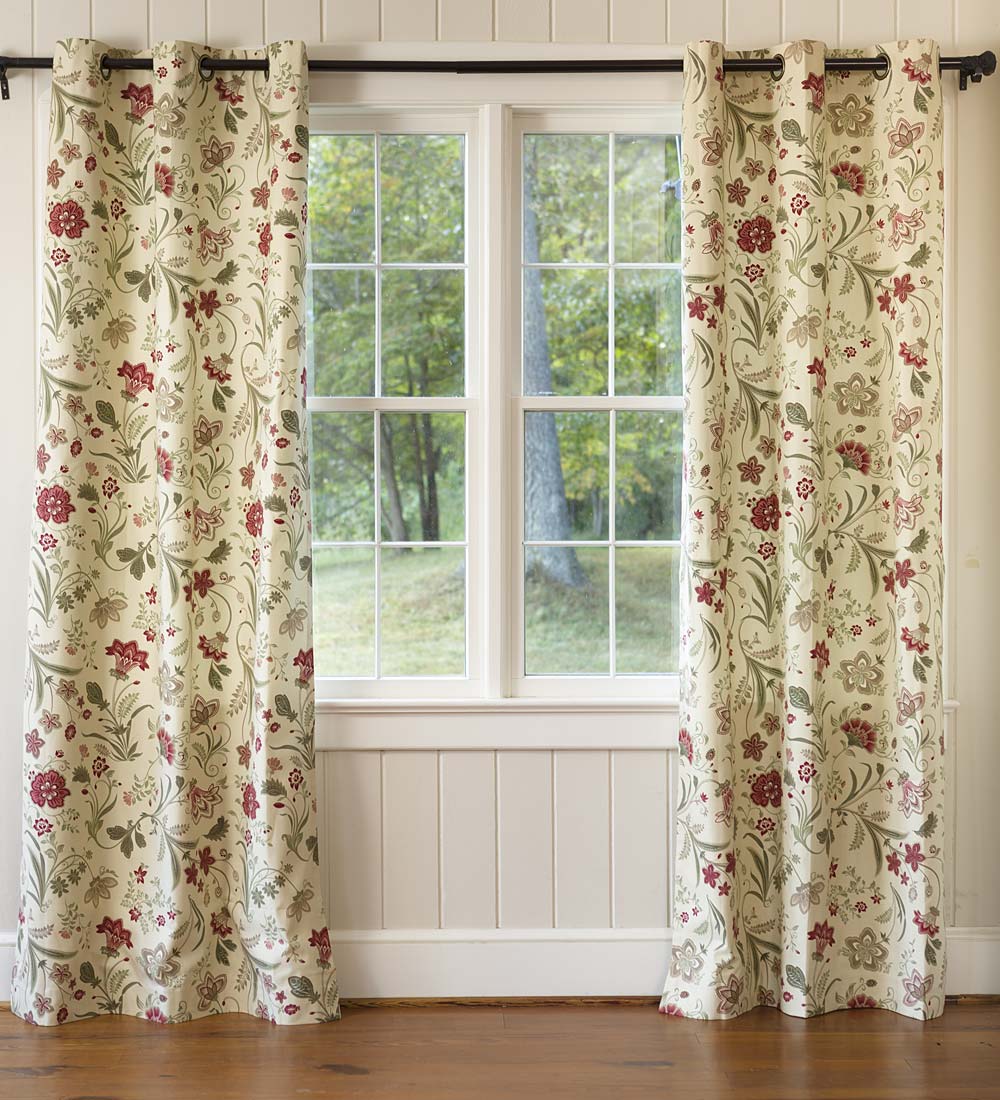 Jacobean Thermalogic Grommet-Top Curtains