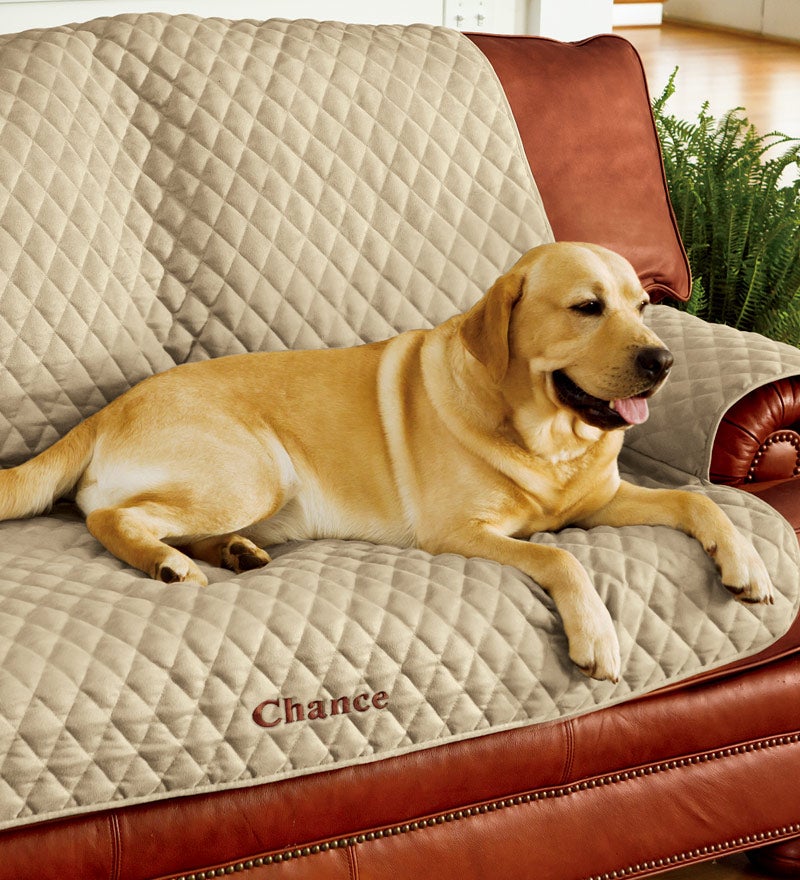 Personalized Polyester Pet Loveseat Protective Cover