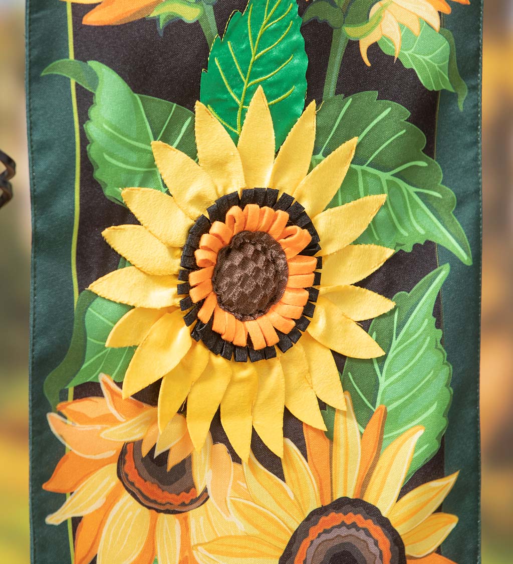 Sunflower Welcome Pennant Flag