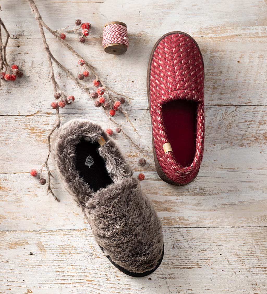 Acorn Women's Textured Moccasin Slippers