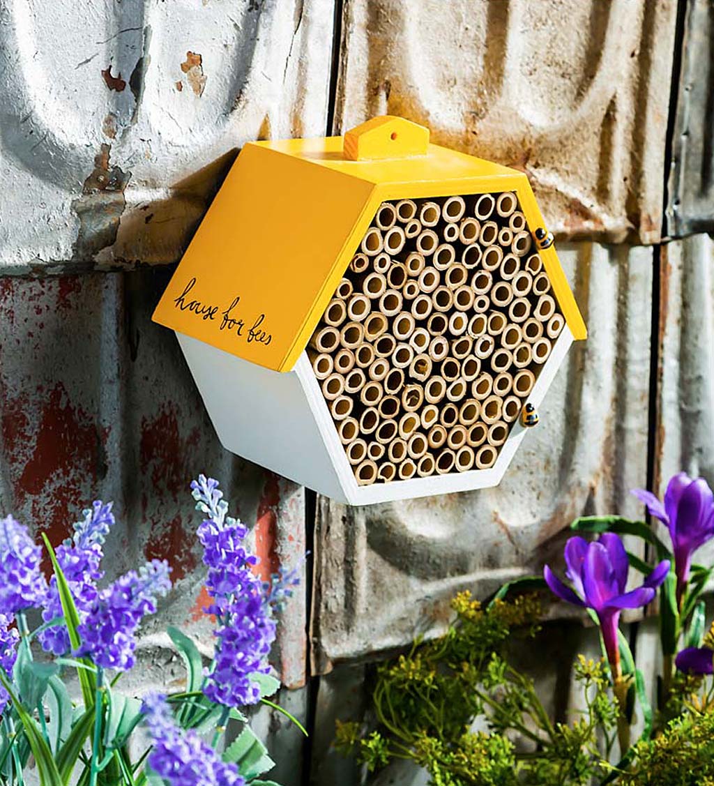 Hexagonal House for Bees Pollinator Habitat