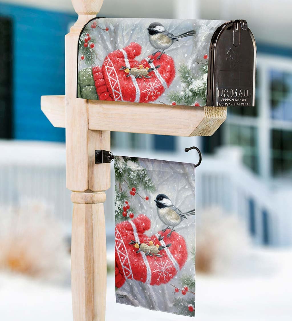Winter Encounter Magnetic Mailbox Cover