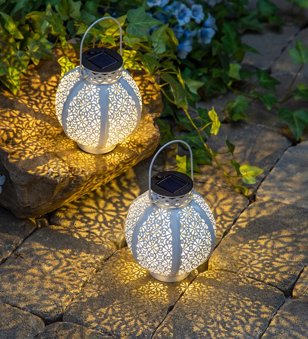 Mini Cutout Solar Lanterns, Set of 2