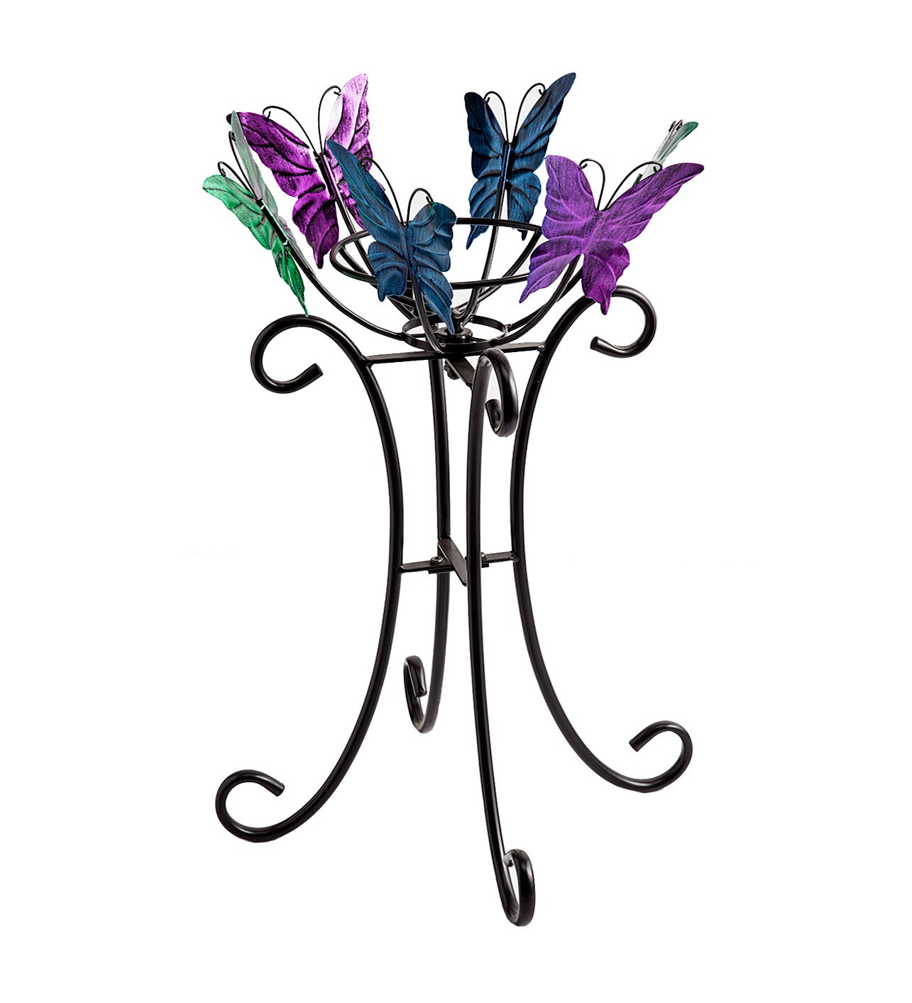 Spinning Butterfly Gazing Ball Stand