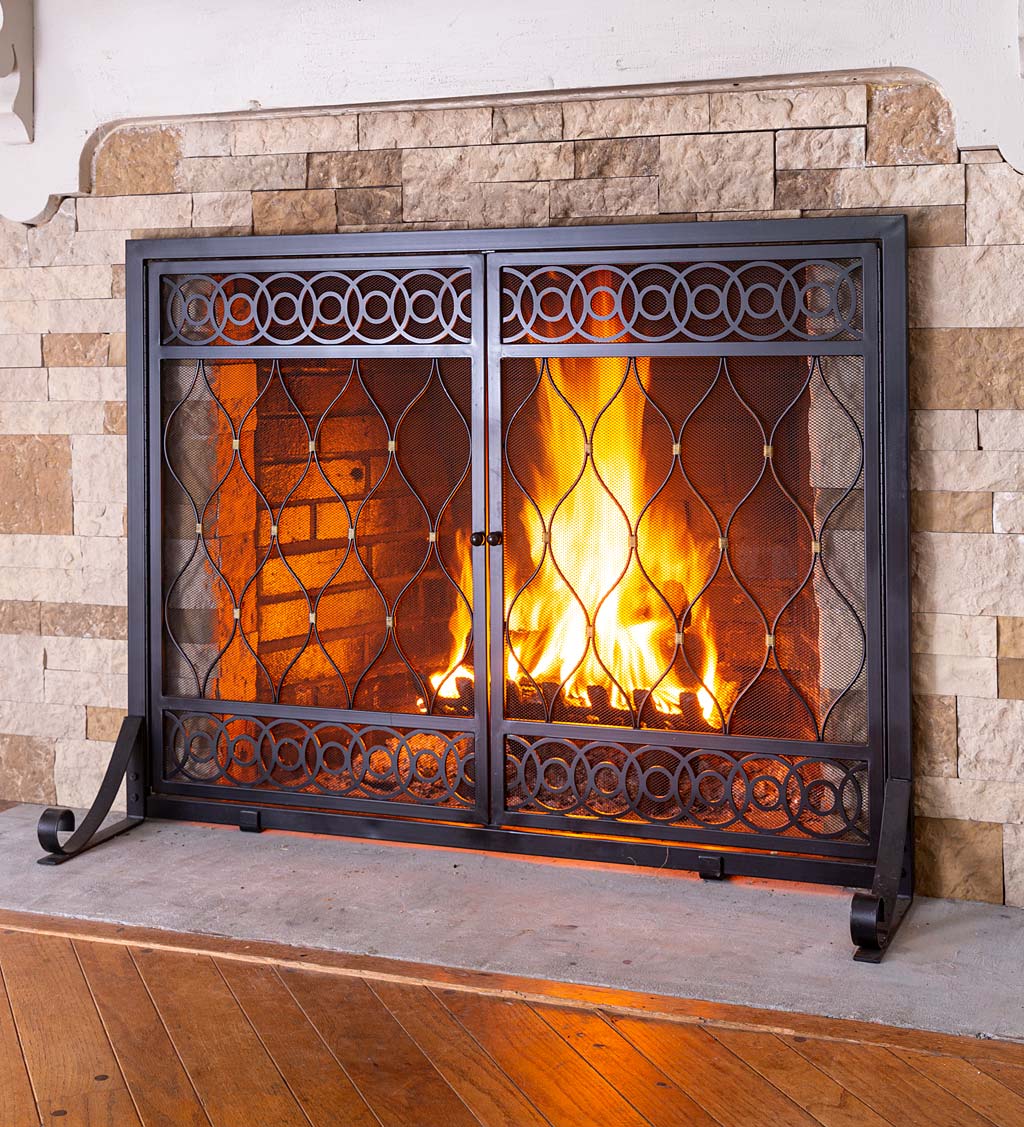 East Bay Fireplace Screen with Doors