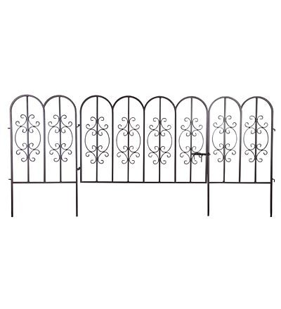 Montebello Iron Garden Fencing with Gate