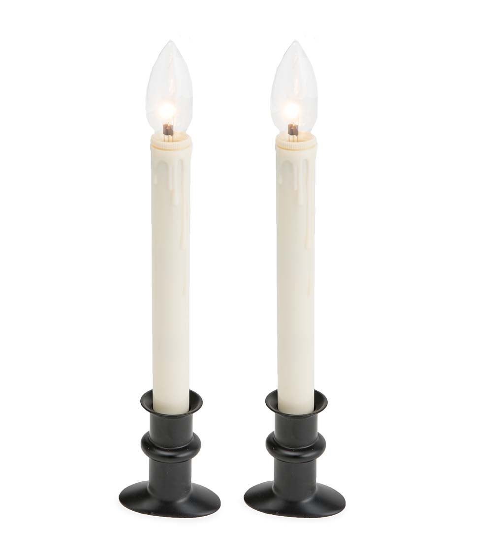 Adjustable Window Hugger Candles, Set of 2