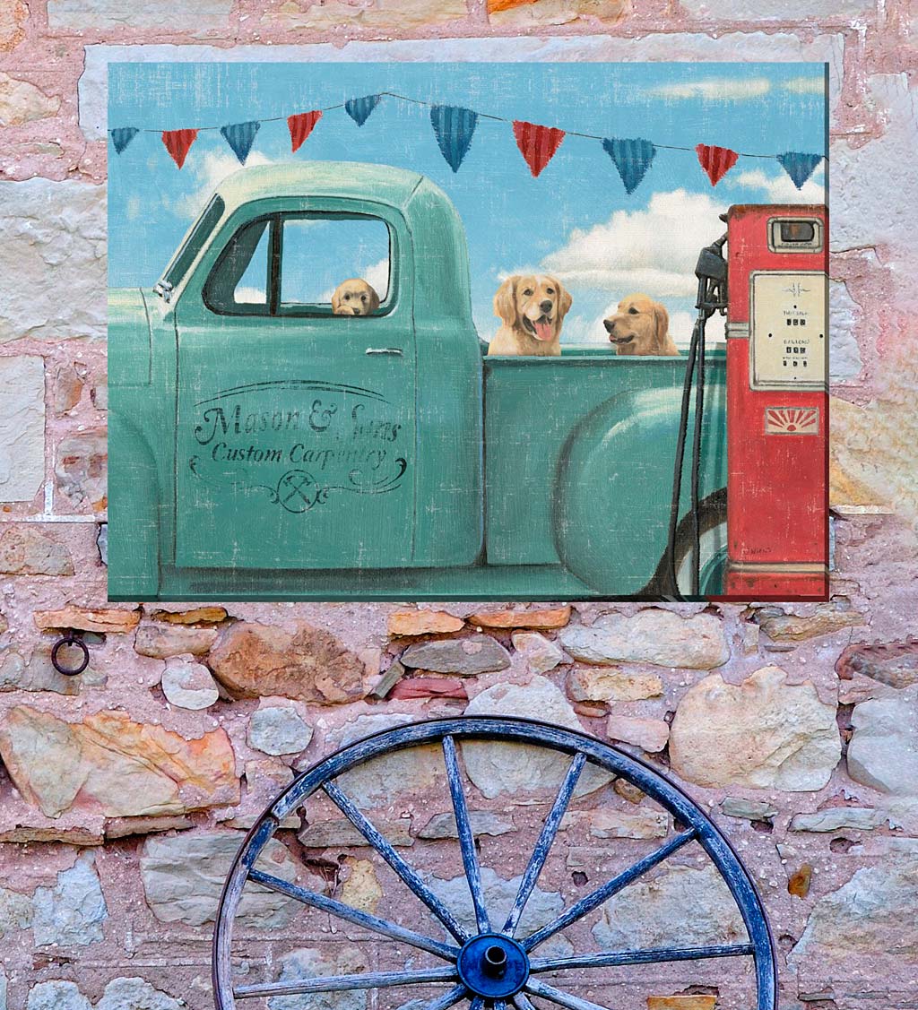 Go For A Ride Indoor/Outdoor Canvas Wall Art